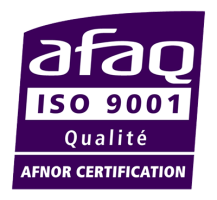 Questa immagine rappresenta la certificazione Afnor iso 9001  